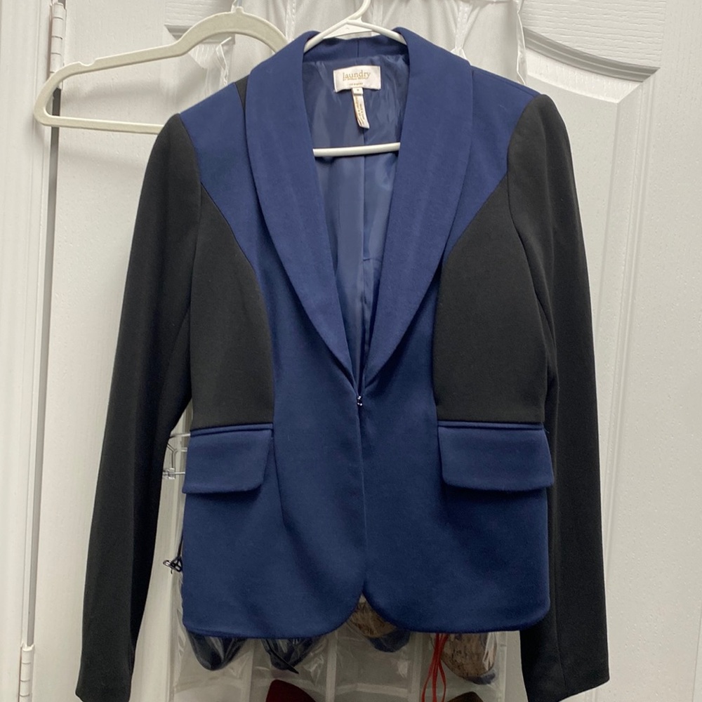 Laundry by Shelli Segal Black/Blur Blazer
